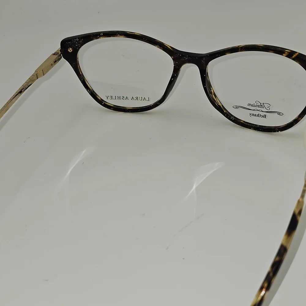 LAURA ASHLEY RX EYEWEAR FRAMES‎ TITANIUM BETHANY BROWN GOLD 54-16-140 FLEX HINGE